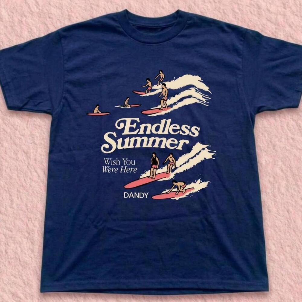 Gildan Men Navy T-Shirt, NavyWish You Were Here, And Dandy